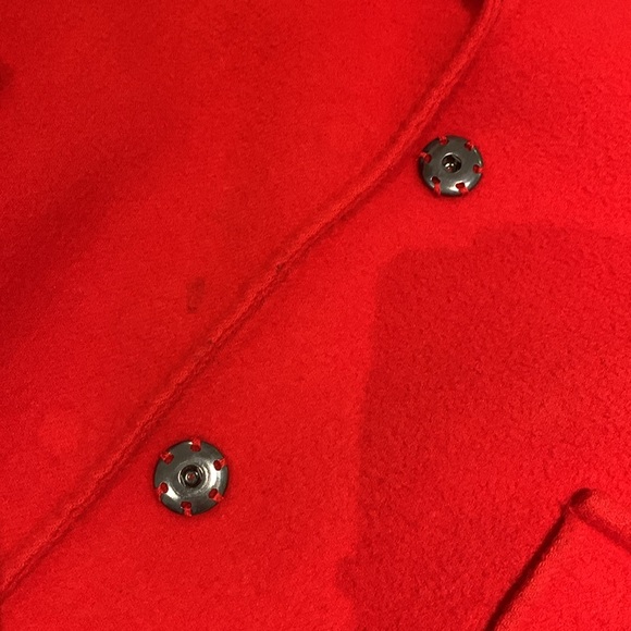 Oak fort red 90% wool coat for sale - Picture 2 of 8
